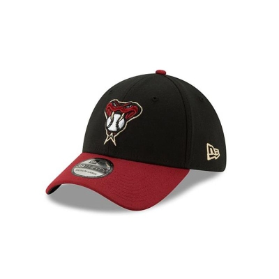 Black Arizona Diamondbacks Hat - New Era MLB Team Classic 39THIRTY Stretch Fit Caps USA9604257